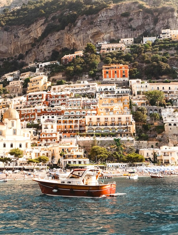 The Amalfi coast in Italy.